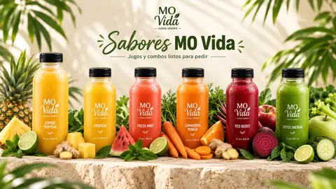 Sabores MO Vida: selección visual de jugos y combos